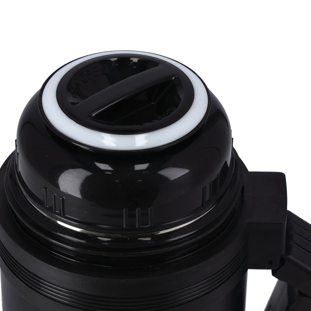 Geepas GSVF4115 Stainless Steel Vacuum Flask | 0.6L Hot & Cold Thermal Flask | Leak-Proof Lid | Vacuum Insulation| Built-In Cup |Flat Handle & Long Temperature Retention