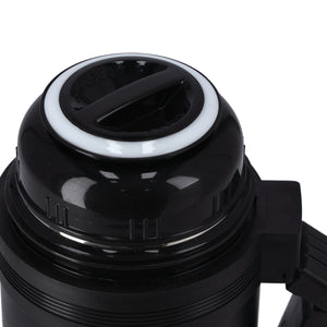 Geepas GSVF4115 Stainless Steel Vacuum Flask | 0.6L Hot & Cold Thermal Flask | Leak-Proof Lid | Vacuum Insulation| Built-In Cup |Flat Handle & Long Temperature Retention