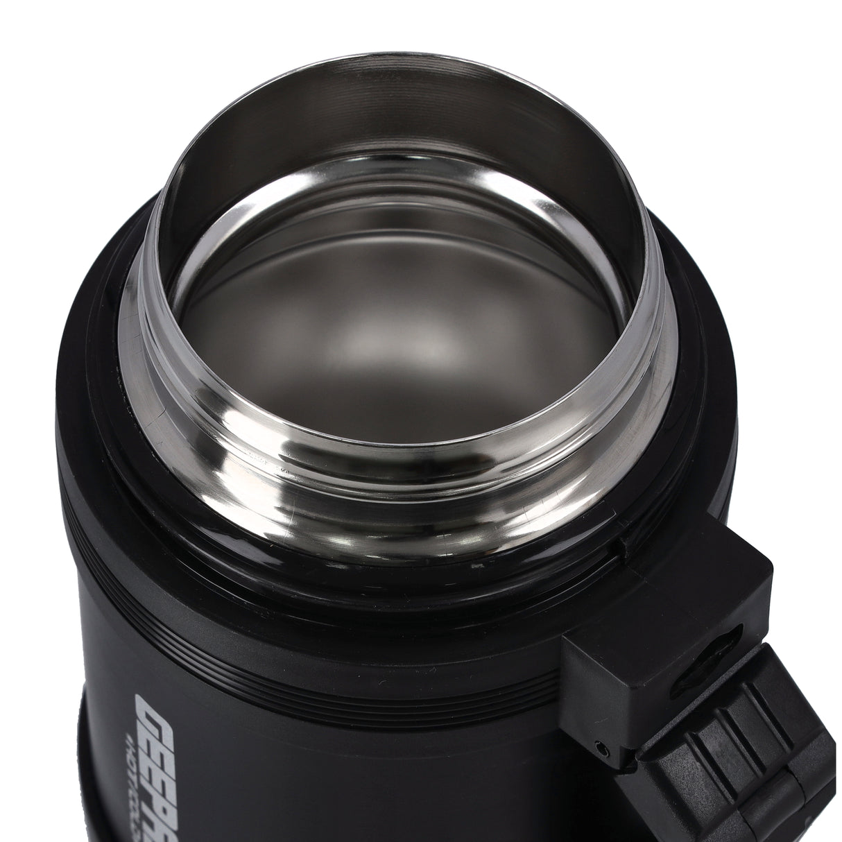 Geepas GSVF4115 Stainless Steel Vacuum Flask | 0.6L Hot & Cold Thermal Flask | Leak-Proof Lid | Vacuum Insulation| Built-In Cup |Flat Handle & Long Temperature Retention