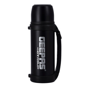 Geepas GSVF4116 Stainless Steel Vacuum Flask | 0.8 L Capacity| Double Wall Insulation Keeps Beverages Hot & Cold for 24 Hours |  Easy to Clean | 2 Years Warranty