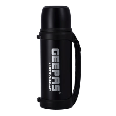 Geepas GSVF4116 Stainless Steel Vacuum Flask | 0.8 L Capacity| Double Wall Insulation Keeps Beverages Hot & Cold for 24 Hours |  Easy to Clean | 2 Years Warranty