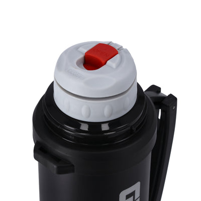 Geepas GSVF4117 Stainless Steel Vacuum Flask | 1L Capacity |Double-Walled 18/8 Stainless Steel & Copper Coating | Hot 18H/Cold 24H Retention |BPA-Free | 2 Years Warranty