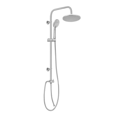 Geepas GSW61065 Bella Shower Column | Stainless Steel Rain Shower System | 3-Function Hand Shower | 1.5m Stainless Steel Hose | Chrome Finish | Adjustable Sliding Bar
