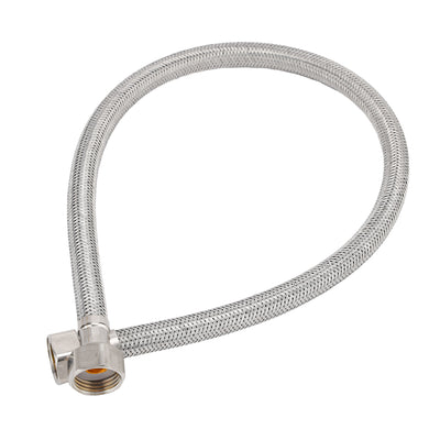 Geepas GSW61068 60cm Flexi Hose  | Braided Stainless Steel Water Supply Hose |  20 Bar Pressure Tolerance | 70°C Temperature Resistance & Leak-Resistant Fittings Design