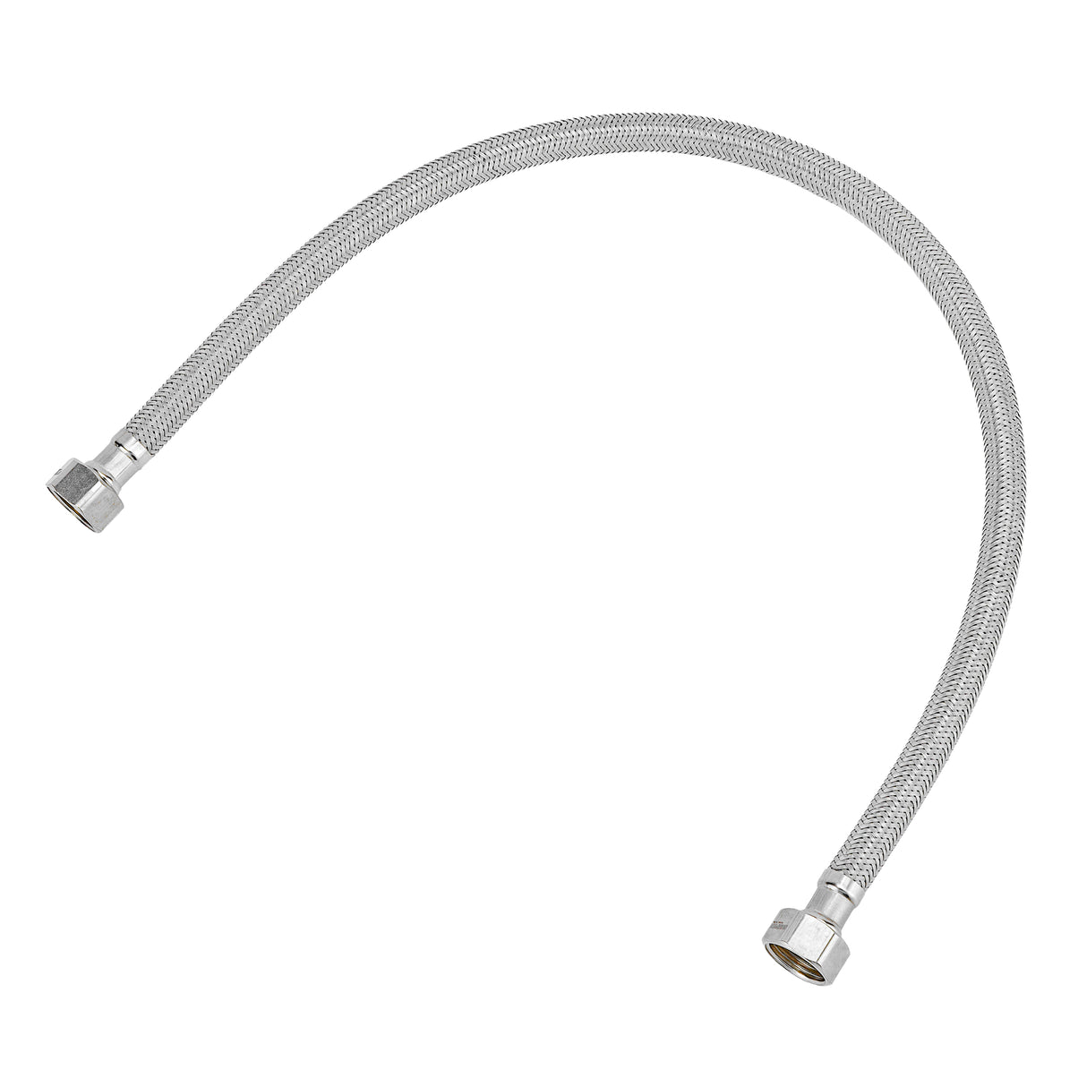Geepas GSW61068 60cm Flexi Hose  | Braided Stainless Steel Water Supply Hose |  20 Bar Pressure Tolerance | 70°C Temperature Resistance & Leak-Resistant Fittings Design