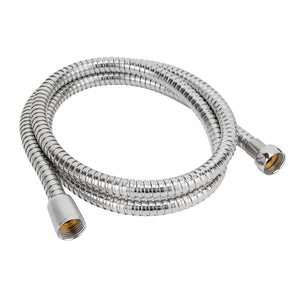 Geepas GSW61072 Stainless Steel Shower Hose | 1.75M Chrome Plated Shower Hose | Brass Insert | 1/2 Inch Universal Connector | Leak-Resistant Bathroom Replacement Hose