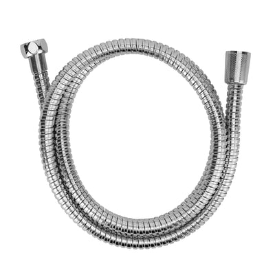Geepas GSW61073 Stainless Steel 2M Shower Hose | Chrome Plated Flexible Shower Pipe with Brass Insert | 1/2 Inch Universal Connector for Handheld Shower Systems