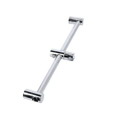 Geepas GSW61087 Hand Shower with Sliding Bar | 3 Function ABS Hand Shower Set | 68cm Stainless Steel Rail | 1.5m Hose | Soap Dish with Adjustable Holder | Durable