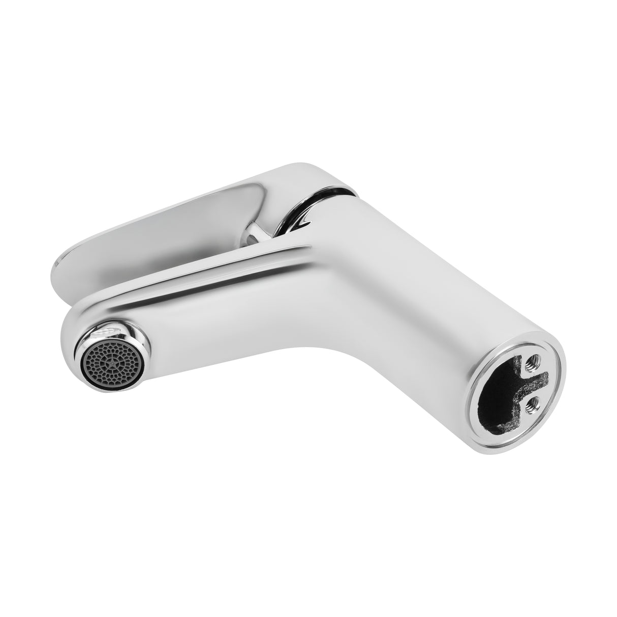 Geepas GSW61093 Single Lever Wash Basin Mixer | Solid Brass Body | Chrome Finish | Ceramic Disc Cartridge | Deck Mounted Bathroom Faucet |Perfect For  Modern Homes