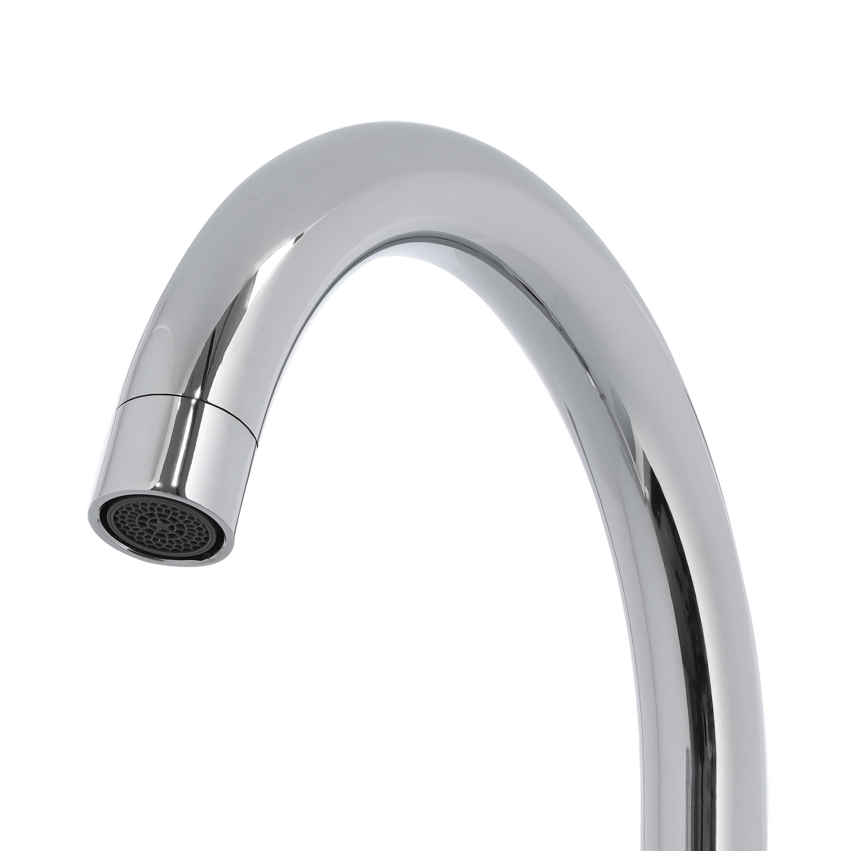 Geepas GSW61095 Single Lever Kitchen Sink Mixer Tap | Solid Brass Deck Mounted Faucet with 360° Swivel Spout | Ceramic Cartridge | Chrome Finish for Modern Kitchens