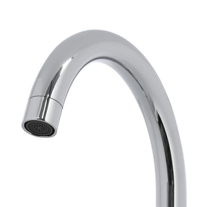 Geepas GSW61095 Single Lever Kitchen Sink Mixer Tap | Solid Brass Deck Mounted Faucet with 360° Swivel Spout | Ceramic Cartridge | Chrome Finish for Modern Kitchens
