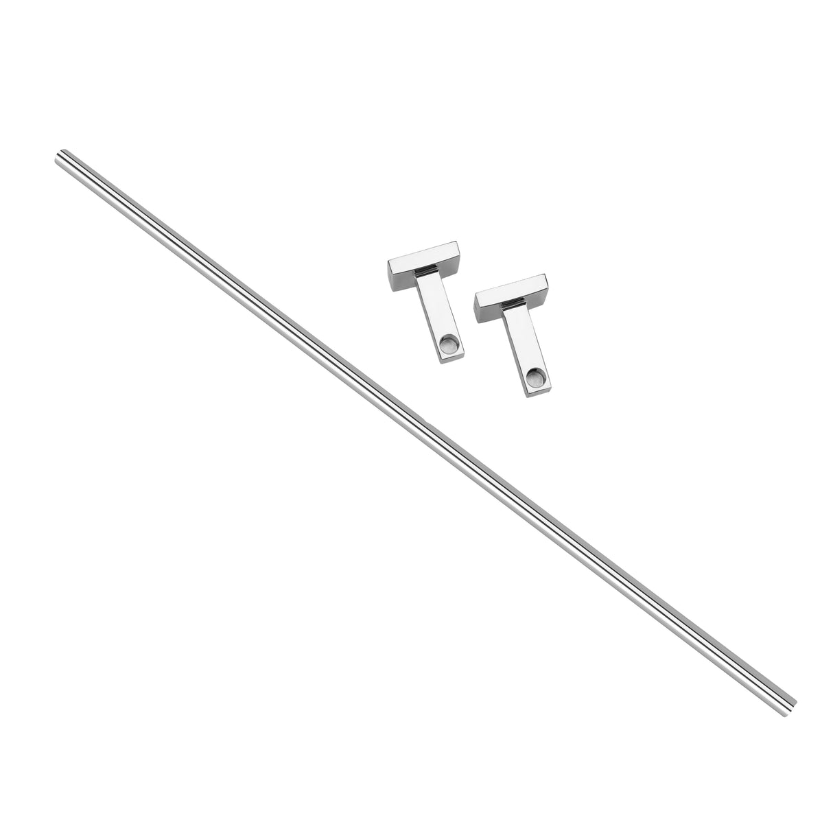 Geepas GSW61097 Stainless Steel Single Towel Bar | SUS-201 Rust-Free Finish | Wall-Mount Design | 8kg Load Capacity & Durable Construction for Modern Home Bathrooms