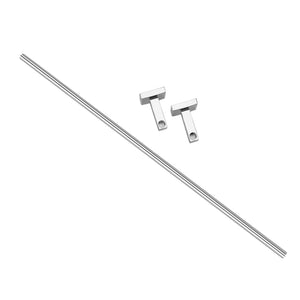 Geepas GSW61097 Stainless Steel Single Towel Bar | SUS-201 Rust-Free Finish | Wall-Mount Design | 8kg Load Capacity & Durable Construction for Modern Home Bathrooms