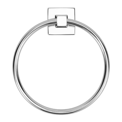 Geepas GSW61098 Stainless Steel Towel Ring| SUS 201 Rust Resistant Bathroom Towel Holder with Modern Wall Mounted Design| Easy Install Space Saving Accessory for Homes