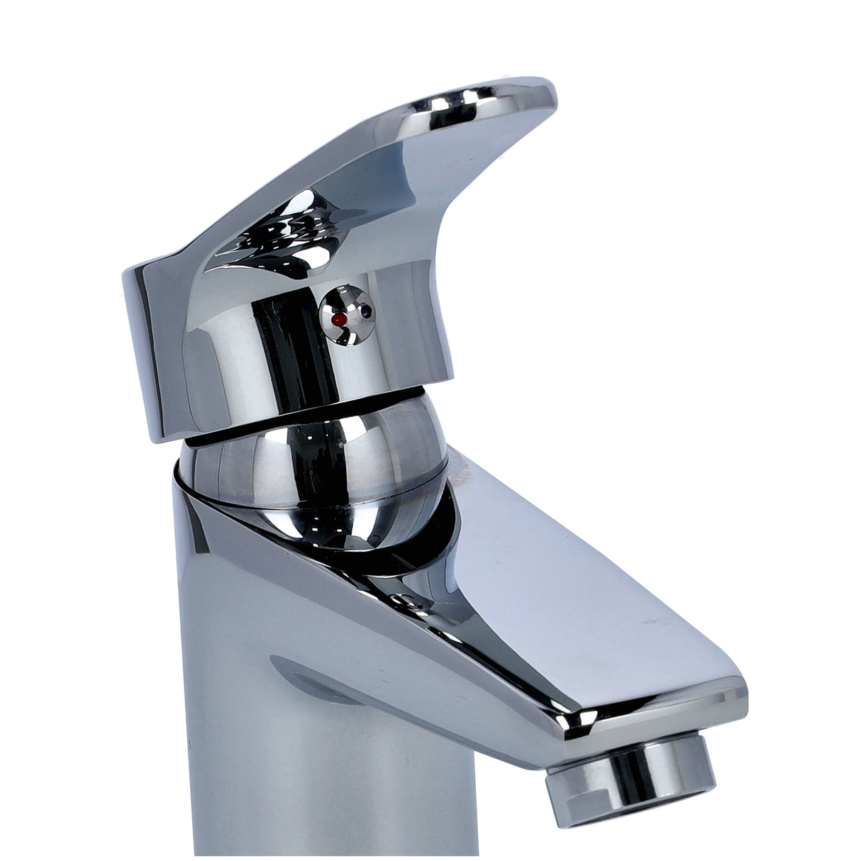Geepas Single Lever Wash Basin Mixer, 60cm Hose, GSW61100 | Chrome Plated | Ceramic Disk Cartridge | 0.2mpa-0.8mpa Water Pressure | Deck Mounted | Metal Lever Handle