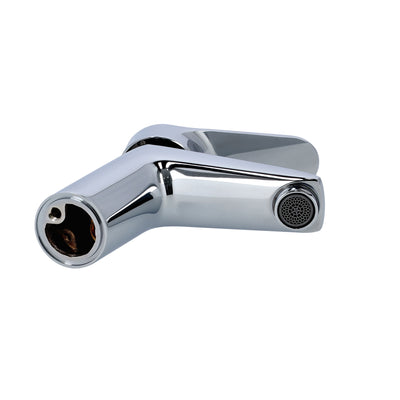 Geepas Single Lever Wash Basin Mixer, 60cm Hose, GSW61100 | Chrome Plated | Ceramic Disk Cartridge | 0.2mpa-0.8mpa Water Pressure | Deck Mounted | Metal Lever Handle