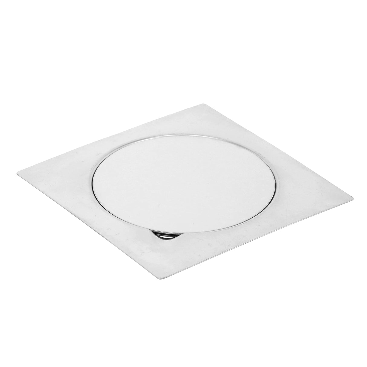 Geepas Round Floor Drain- GSW61115| High-Quality Stainless Steel Drain with Lid| Waste Water Drain for Bathroom, Kitchen| 150X150 MM| 20 Years Warranty| Silver