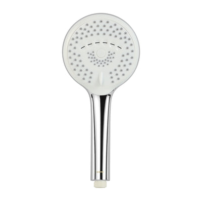 Geepas Curve Hand Shower- GSW61117| 12CM Diameter, 5 Functions, Easy-to-use Dial to change the functions| High-Quality Material,  Chrome Plated| | 3-Year Warranty