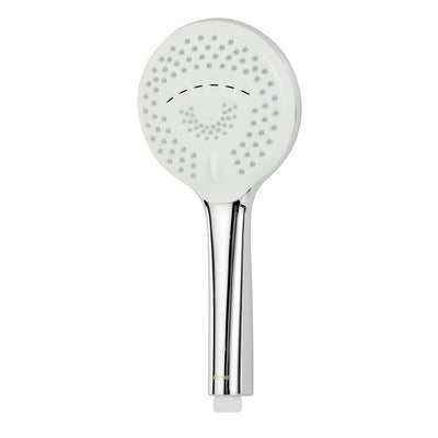 Geepas Curve Hand Shower- GSW61117| 12CM Diameter, 5 Functions, Easy-to-use Dial to change the functions| High-Quality Material,  Chrome Plated| | 3-Year Warranty