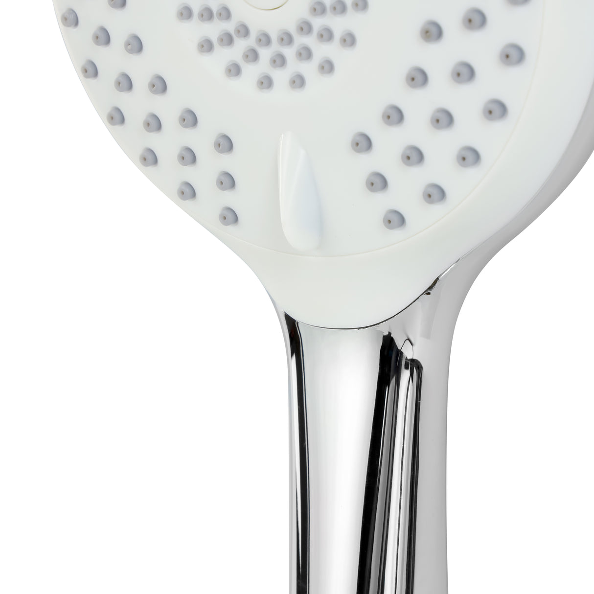 Geepas Curve Hand Shower- GSW61117| 12CM Diameter, 5 Functions, Easy-to-use Dial to change the functions| High-Quality Material,  Chrome Plated| | 3-Year Warranty