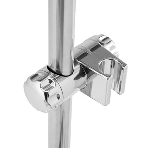 Geepas Orca Shower Set GSW61122 | Chrome Plated, High-Quality Material | Includes Sliding Bar with Holder, Soap Dish, Hand Shower, Hose & Plug | 3-Year Warranty