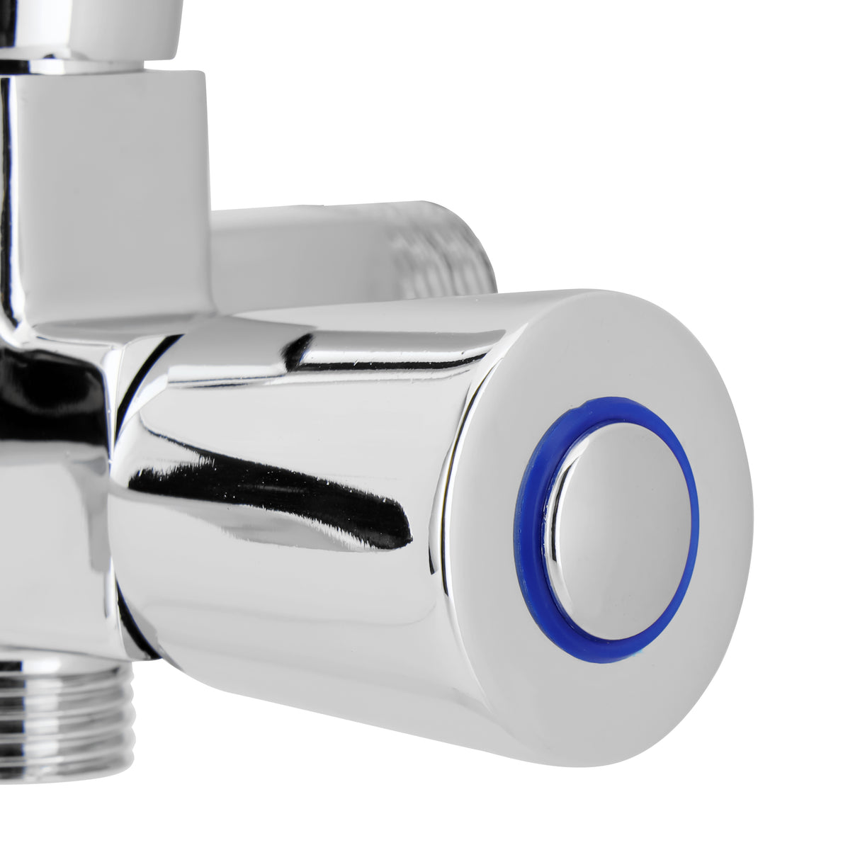 Geepas Wall Mounted 2-IN-1 Bib Tap GSW61138 | Brass tap with chrome finish, solid lever handle, ceramic cartridge, single hole install, Suitable for Toilets, Lavatory Etc