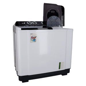 Geepas GSWM18012 Twin Tub Semi Automatic Washing Machine | 15Kg Capacity | Air Dry Function| Bubble Marker Wash | Dual Water Inlet | 700W Power & 220-240V Operation