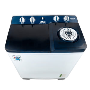Geepas GSWM18014 Semi Automatic Washing Machine | 13Kg Capacity | Durable Body| Strong Pulsator| Air Dry Spinning Function| Classic Design & Highly Efficient Motor