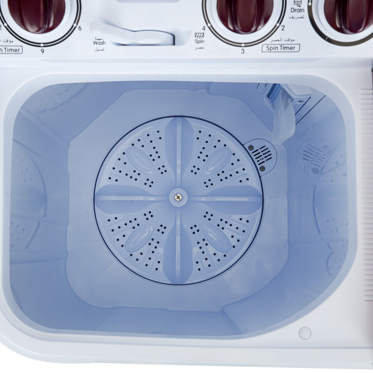 Geepas GSWM18041 Twin Tub Washing Machine | 7Kg Wash & 5Kg Spin Capacity| Big Pulsator| Air Dry Function| Transparent Lid| Magic Filter| Durable Body & 1-Year Warranty