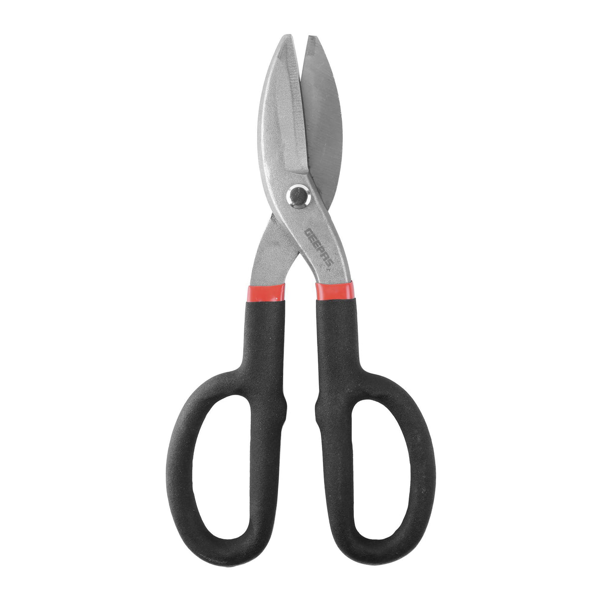 Geepas GT59044 10-Inch Tin Snip (250mm) |  Drop-Forged Steel Metal Cutting Shears |  Heavy-duty drop-forged steel | Precision ground cutting blades | Large handle loops