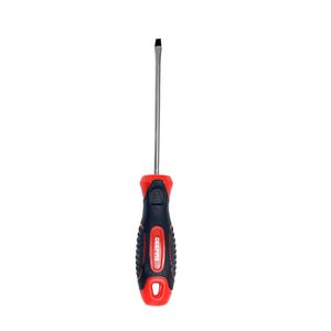 Geepas GT59086 4 x 125mm Slotted Screwdriver |  Chrome Vanadium Steel Blade | Precision-machined tip |  Hardened steel construction | Corrosion-resistant finish