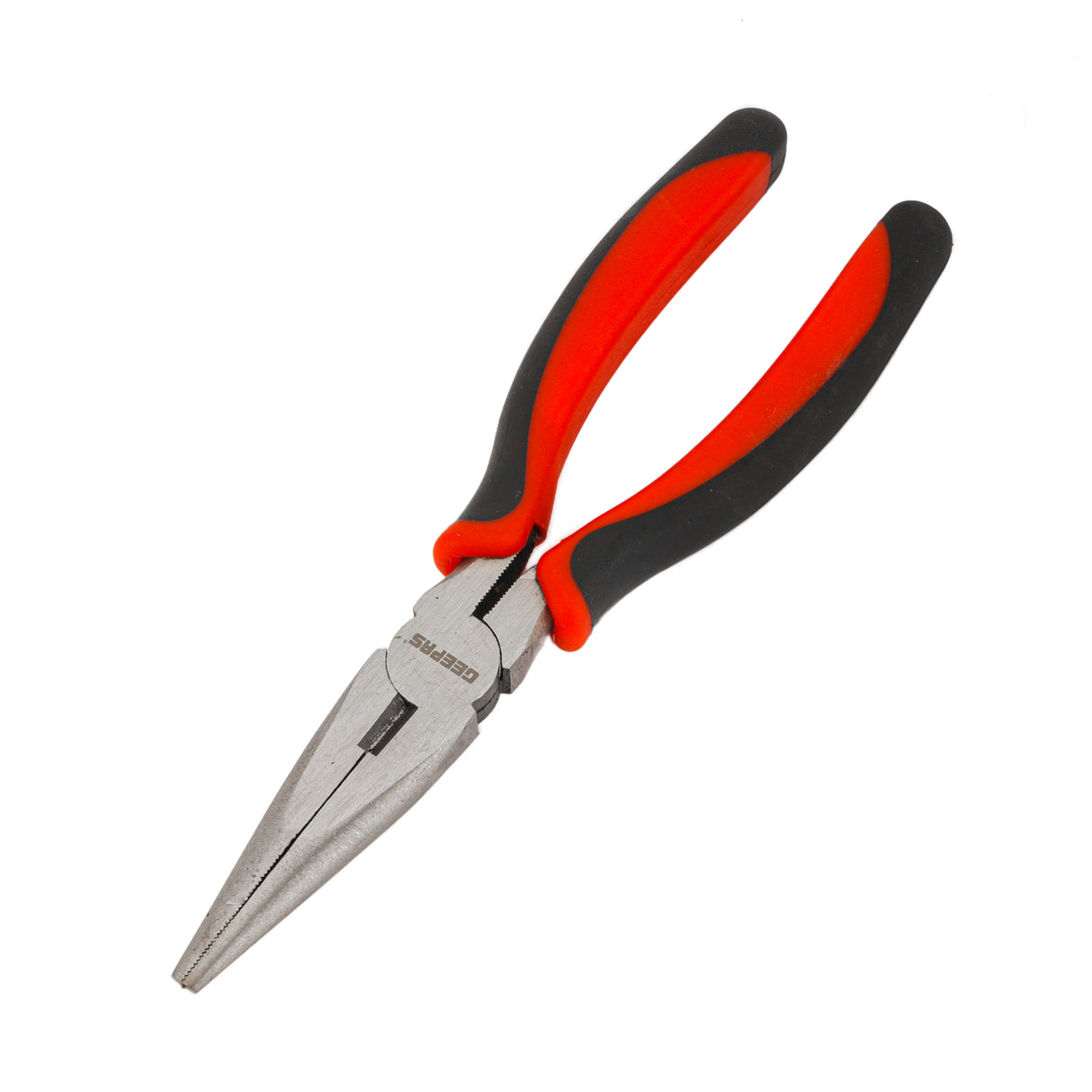 Geepas GT59110 8-Inch Long Nose Plier |Carbon Steel Precision Pliers |Precision-machined jaws |Polished head | Ergonomic soft-grip handles | Ideal for electrical repairs