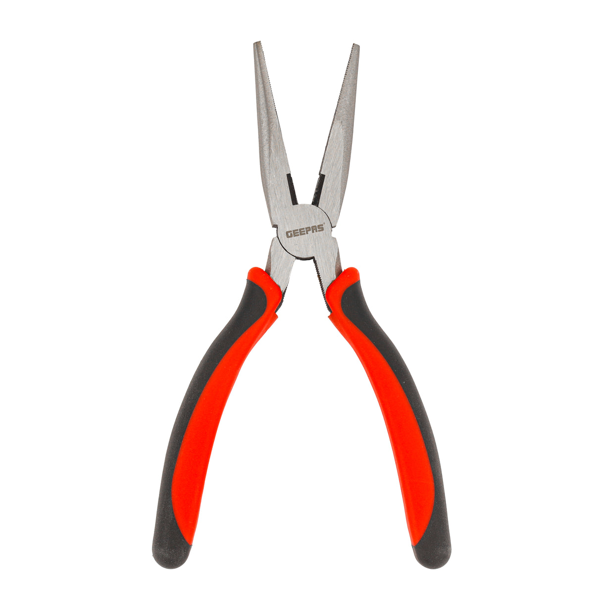 Geepas GT59110 8-Inch Long Nose Plier |Carbon Steel Precision Pliers |Precision-machined jaws |Polished head | Ergonomic soft-grip handles | Ideal for electrical repairs