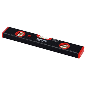 Geepas GT59115 Spirit Level 12 Inch | Heavy Duty Aluminum Frame with 3 Vials | Heavy-duty hardened steel construction | Adjustable locking mechanism | Quick-release lever