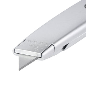Geepas GT59233 19mm Utility Knife | Heavy-Duty Retractable Cutter with Sharp Snap-Off Blade | Durable Metal Body | Precision Cutting Tool for DIY, Home & Workshop Use