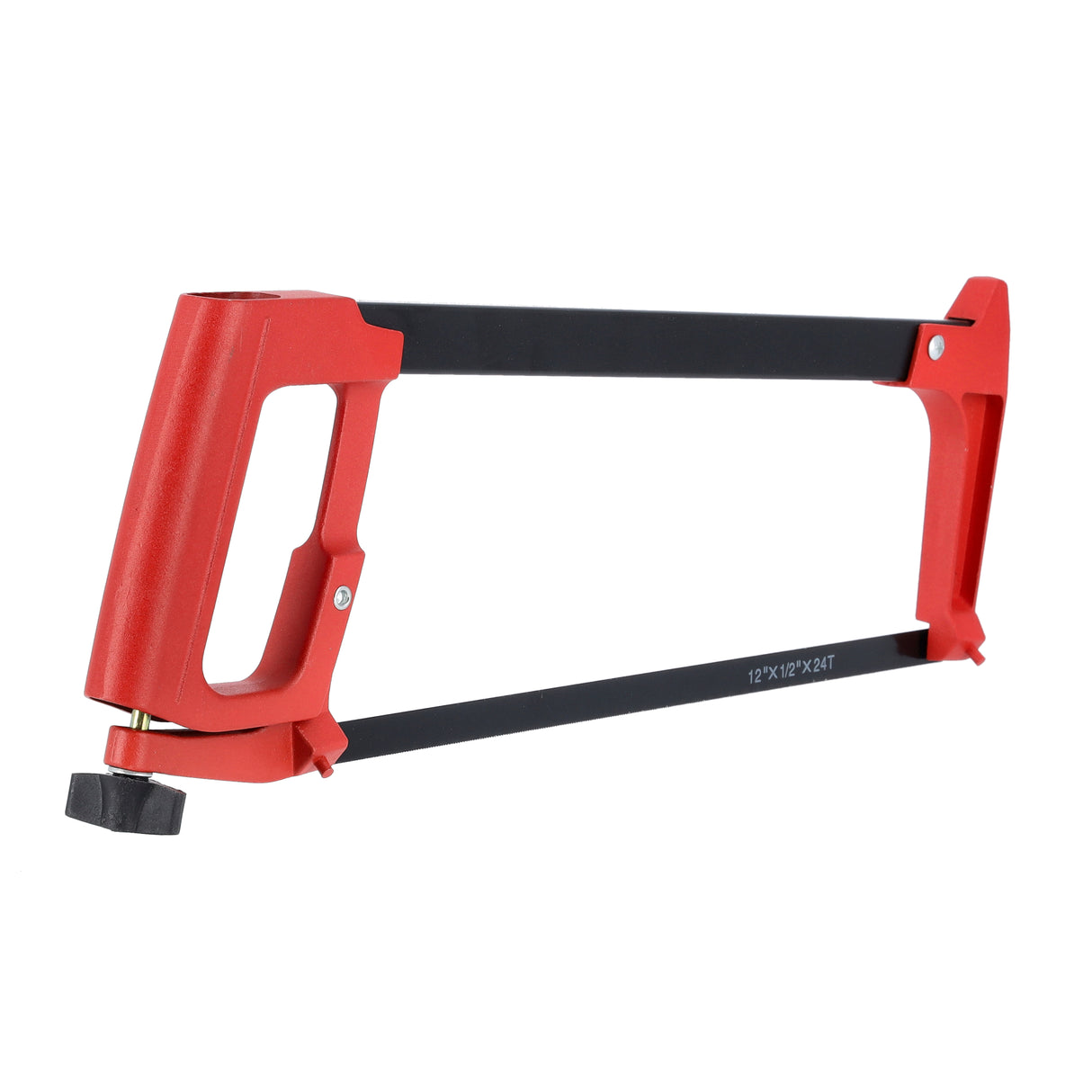 Geepas GT59235 12-Inch Aluminium Hacksaw Frame | Comfortable Ergonomic Handle | Secure Blade Tension System |Multi-Material Cutting | Easy Blade Replacement  Design