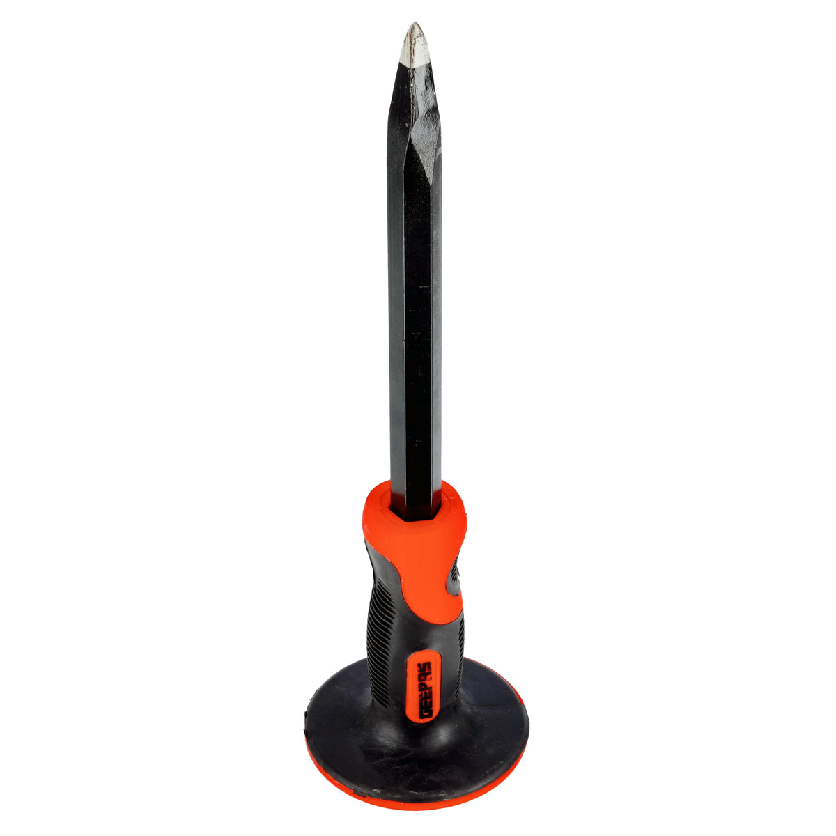 Ga Chisel Geepas GT59256 12-Inch Pointed Chisel with Grip | Carbon Steel Chisel