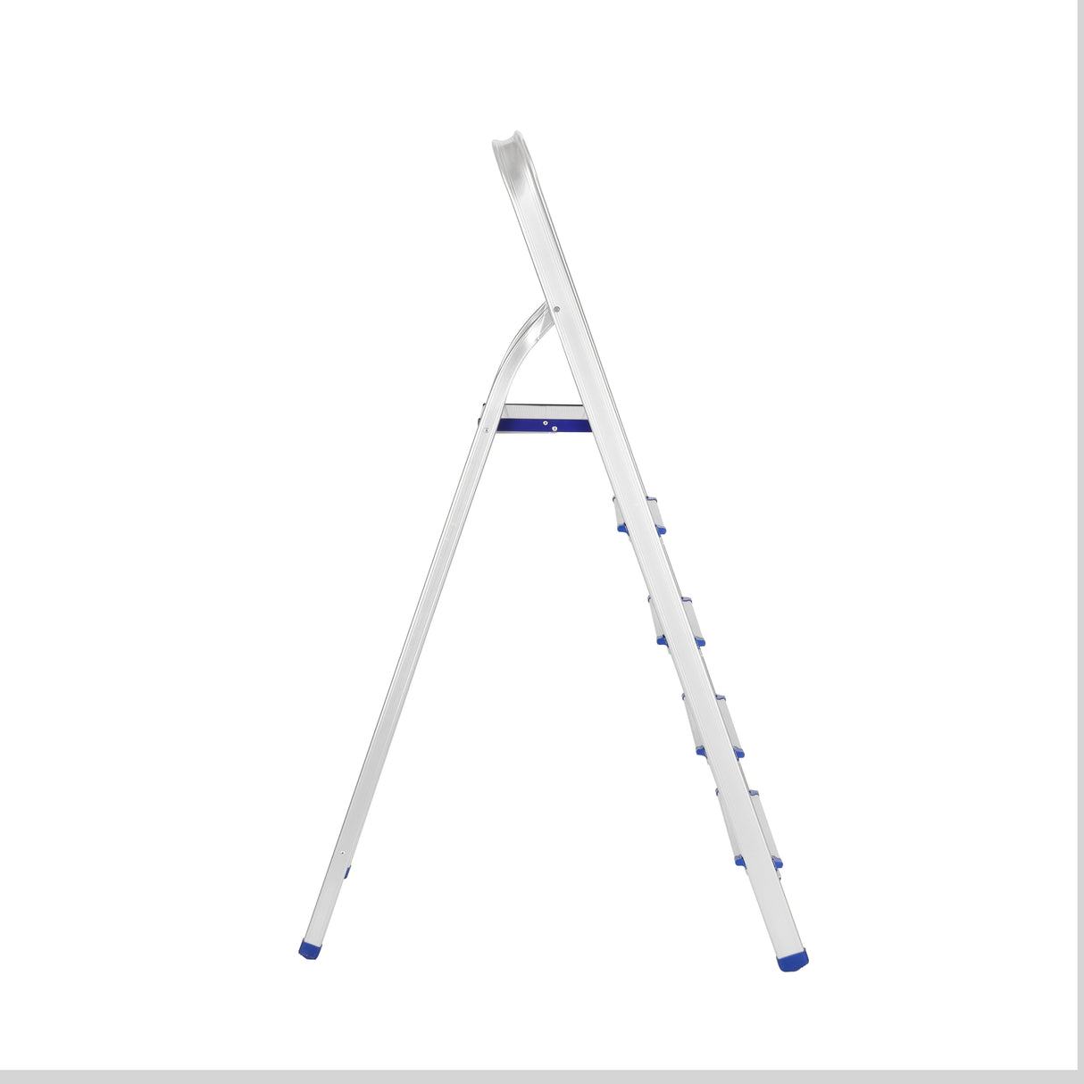 Geepas Toolz GT59484 Aluminium Household 5 Steps Ladder  | Heavy-Duty Folding Home Step Ladder | Anti-Slip Steps | Stable Frame and 150kg Load Capacity | Lightweight