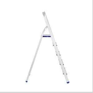 Geepas Toolz GT59484 Aluminium Household 5 Steps Ladder  | Heavy-Duty Folding Home Step Ladder | Anti-Slip Steps | Stable Frame and 150kg Load Capacity | Lightweight