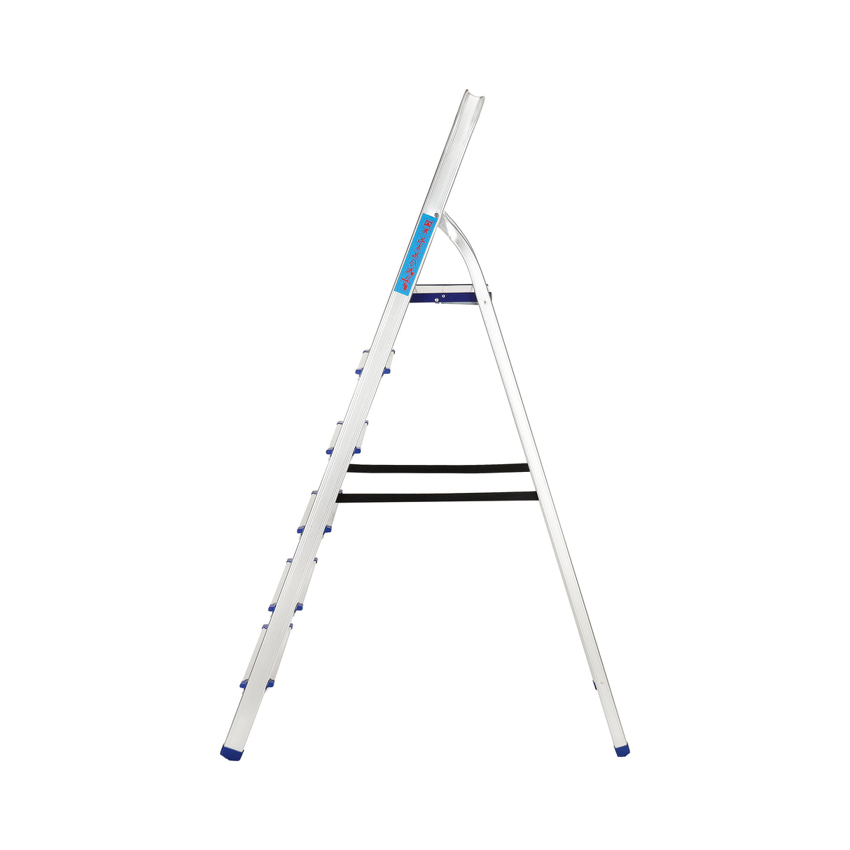Geepas Toolz GT59485 Aluminium Household 6 Steps Ladder  | Heavy-Duty Folding Home Step Ladder with Wide Anti-Slip Steps | Stable Frame and 150kg Load Capacity
