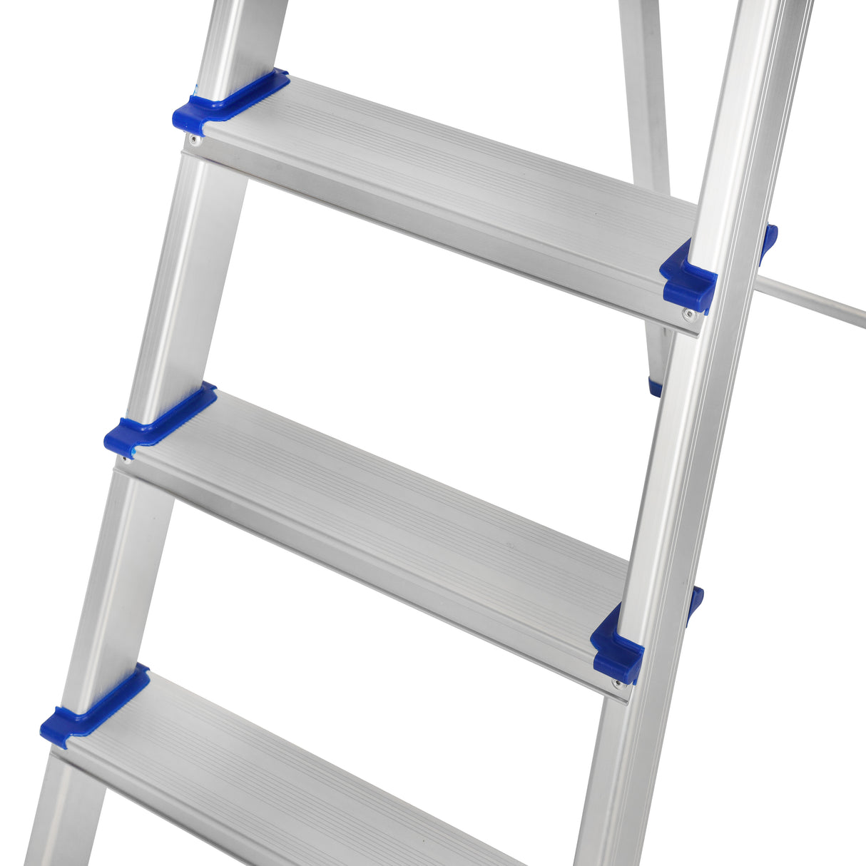 Geepas Toolz GT59485 Aluminium Household 6 Steps Ladder  | Heavy-Duty Folding Home Step Ladder with Wide Anti-Slip Steps | Stable Frame and 150kg Load Capacity