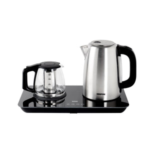 Geepas 2 In 1 Digital Tea Maker - Stainless Steel Filter | Temperature Adjusting, Boil-Dry Protection | 400W & 1800W | 2 Years Warranty