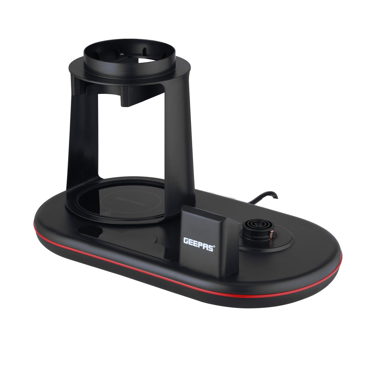 Geepas GTM38082 3-In-1 Digital Tea Maker | Smart Touch Control |  Borosilicate Glass Kettle |  Teapot & Coffee Pot |  Adjustable Temperature & Overheat Protection