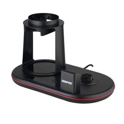 Geepas GTM38082 3-In-1 Digital Tea Maker | Smart Touch Control |  Borosilicate Glass Kettle |  Teapot & Coffee Pot |  Adjustable Temperature & Overheat Protection