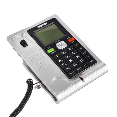 Geepas GTP28011 Executive Telephone with Caller ID | 16 Digit LCD Display | White Backlight| Hands-Free Function| 16 Ringtones| FSK/DTMF Desk Phone for Office & Home Use