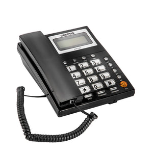 Geepas GTP7185 Executive Telephone with Caller ID | FSK/DTMF Dual System |  16-Digit LCD Display |  50 Incoming & 15 Outgoing Calls |  16 Ringtones |  Hands-Free|