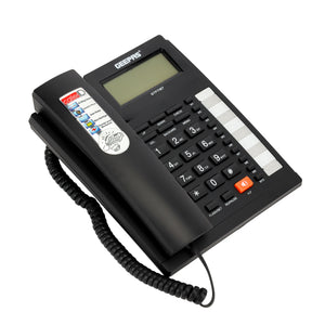 Geepas GTP7187 Executive Telephone with Caller ID | 16 Digit LCD Display | Blue Backlight|  Hands-Free Function| 16 Ringtones| FSK/DTMF Desk Phone for Home & Office Use