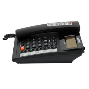 Geepas GTP7187 Executive Telephone with Caller ID | 16 Digit LCD Display | Blue Backlight|  Hands-Free Function| 16 Ringtones| FSK/DTMF Desk Phone for Home & Office Use