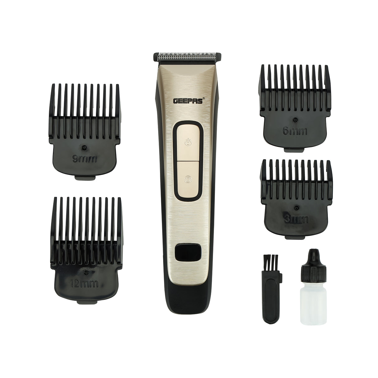 Geepas GTR1383N Rechargeable Hair Clipper | Precision Steel Blade| Fast Charging| Cordless Design| USB Charging Support | High-Performance Battery | 2-Year Warranty