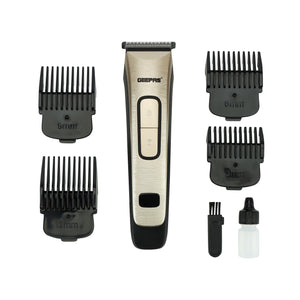 Geepas GTR1383N Rechargeable Hair Clipper | Precision Steel Blade| Fast Charging| Cordless Design| USB Charging Support | High-Performance Battery | 2-Year Warranty